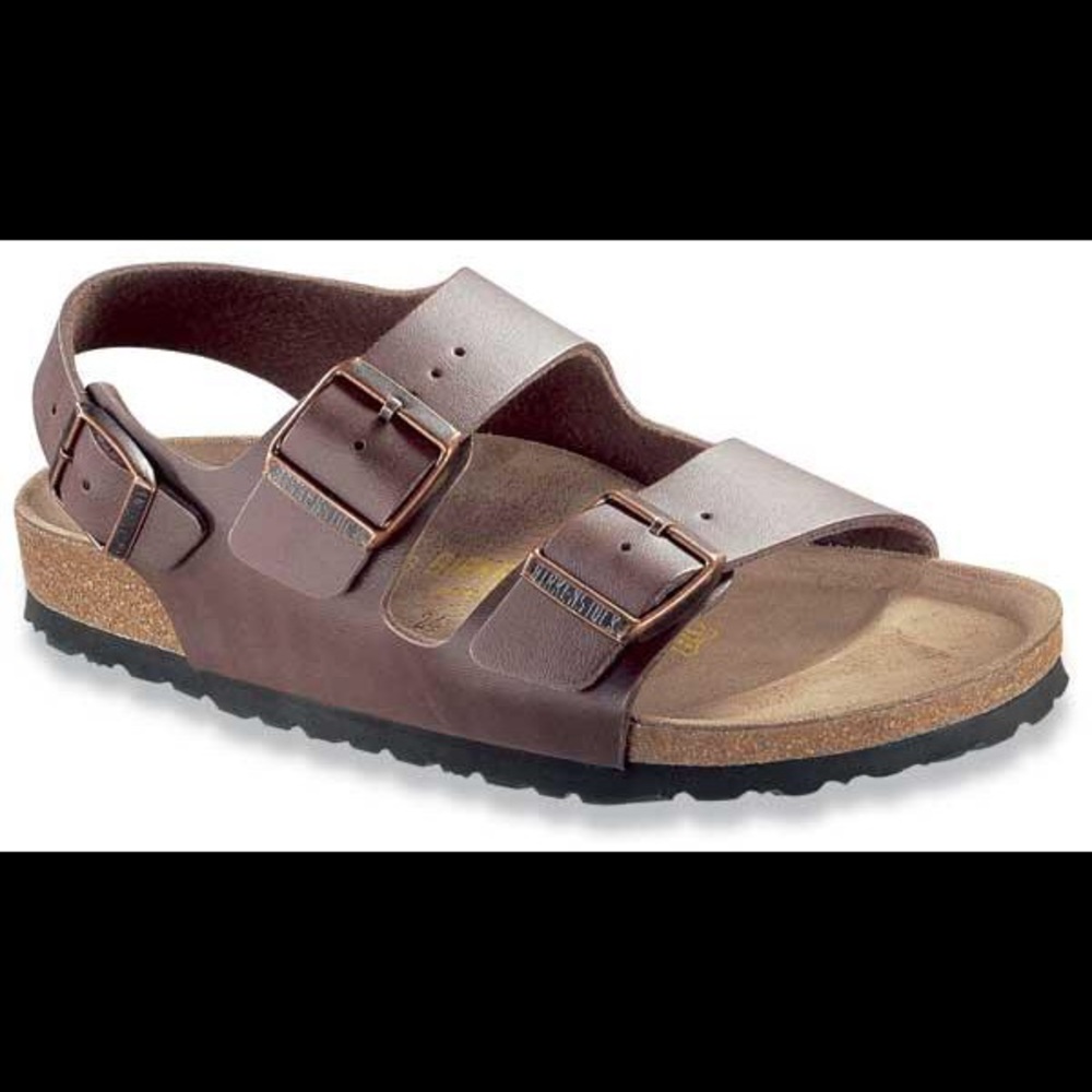 Brown Milano Birkenstocks, Size 40